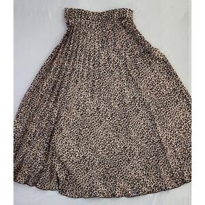 Zara Skirt Women's XS Leopord Animal Print Ruffle Skirt Preppy Hipster Chic